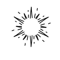 Doodle Sketch Starburst 