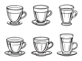 Espresso Shot Minimalist Coffee Line Art