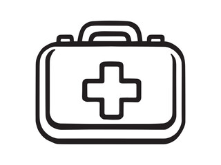 First Aid Kit Outline Icon Pack