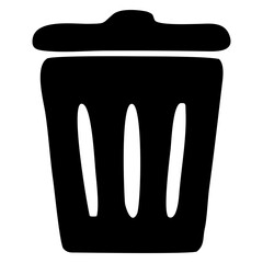 symbol illustration Recycle bin icon_Black
