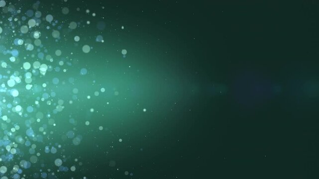 Particles Flying on Green Background 4K 32bit Apple ProRes Loop Animation