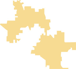 freehand drawing of Orlando city map.