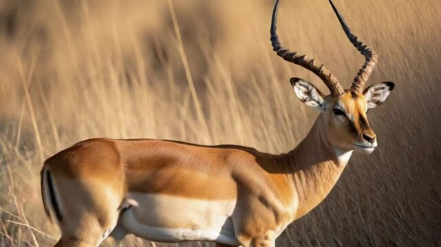 Elegant Antelope in Golden Savanna