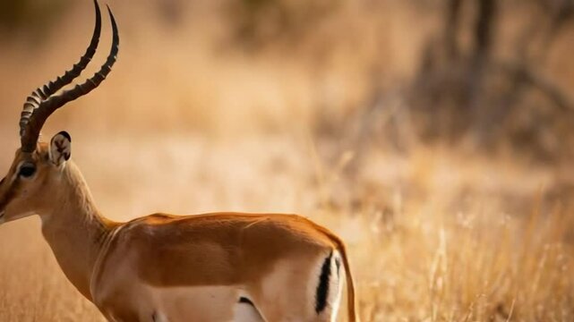 Elegant Antelope in Golden Savanna