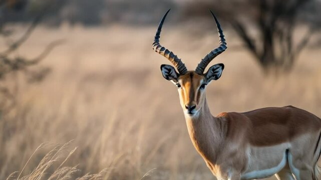 Elegant Antelope in Golden Savanna