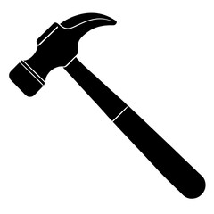 hammer silhouette vector illustration