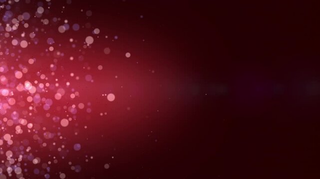 Particles Flying on Red Background 4K 32bit Apple ProRes Loop Animation