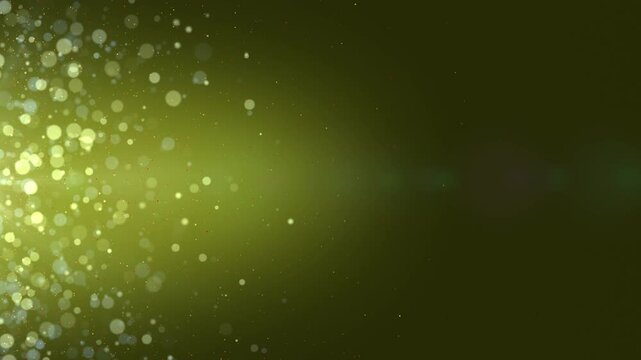 Particles Flying on Yellow Background 4K 32bit Apple ProRes Loop Animation