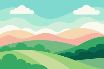 Fototapeta premium landscape with mountains and sky