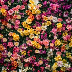 Vibrant floral wall display (2)