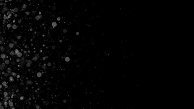 Particles Flying with Alpha Channel 4K 32bit Apple ProRes Loop Animation