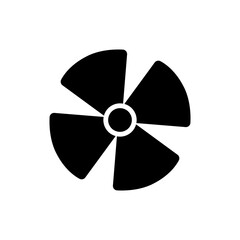 Fan icon isolate on white background.