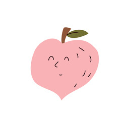peach . cute illustration mascot peach