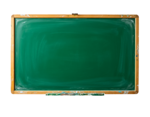 School board green on transparent PNG background. Generated by AI.