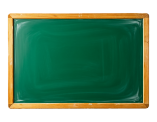 School board green on transparent PNG background. Generated by AI.