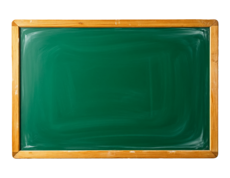 School board green on transparent PNG background. Generated by AI. - Powered by Adobe