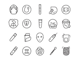 Detailed Dermatologist Line Art for Wellness and Skincare Designs