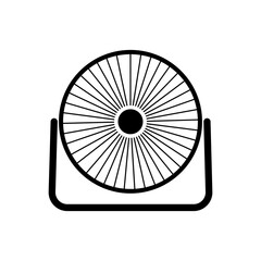 Fan icon isolate on white background.