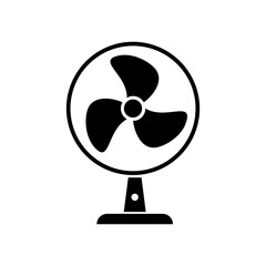 Fan icon isolate on white background.