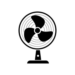 Fan icon isolate on white background.