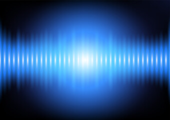 Obraz premium Blue Wave Sound This captivating illustration captures the essence of sound through a mesmerizing blue wave, radiating energy and precision.