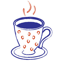 hand drawn vector illustration of a cup of coffee