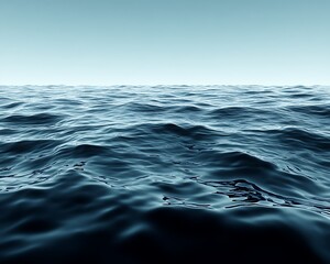 Fototapeta premium Serene ocean view, calm waters