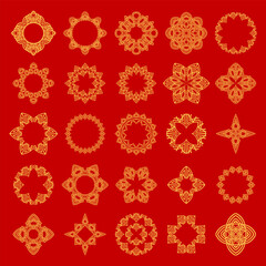 Traditional Chinese Ornament and Elements