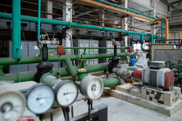 Pumping station for water preparation in a heat exchanger circuit. Includes industrial pumps,...