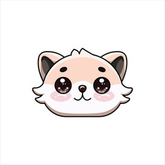 Friendly Colored Dog Head Icon