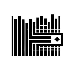 Obraz premium Abstract Black & White Graphic: Geometric Lines & Shapes