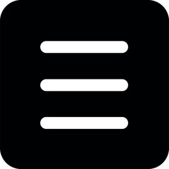 Obraz premium Ícones de Menu Minimalistas em Estilo Flat – UI/UX, Web e Mobile, perfeitos para interfaces de usuário (UI/UX), design de aplicativos mobile, web - Minimalist Menu Icons in Flat Style – UI/UX, Web