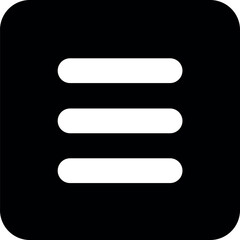 Obraz premium Ícones de Menu Minimalistas em Estilo Flat – UI/UX, Web e Mobile, perfeitos para interfaces de usuário (UI/UX), design de aplicativos mobile, web - Minimalist Menu Icons in Flat Style – UI/UX, Web