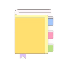 Yellow book illustration 