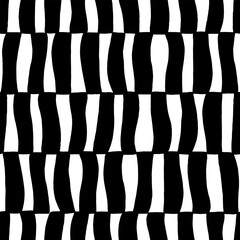 Monochrome background. Seamless undulatory print. Abstract pattern with wavy element.