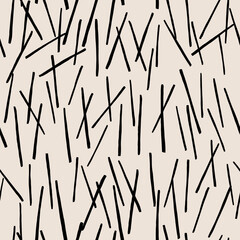 Monochrome background. Abstract seamless pattern with spot. Brush stroke isolated on white background.