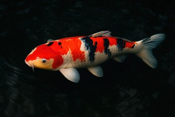 Vibrant koi fish swimming gracefully.