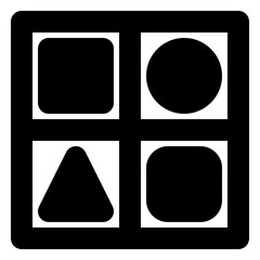 shape solid icon