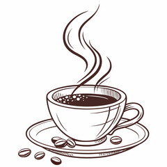 coffee cup
, white background