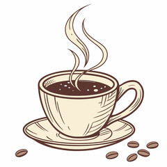 coffee cup
, white background