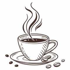 coffee cup
, white background