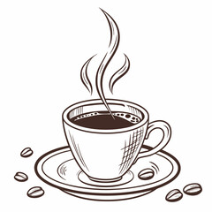 coffee cup
, white background