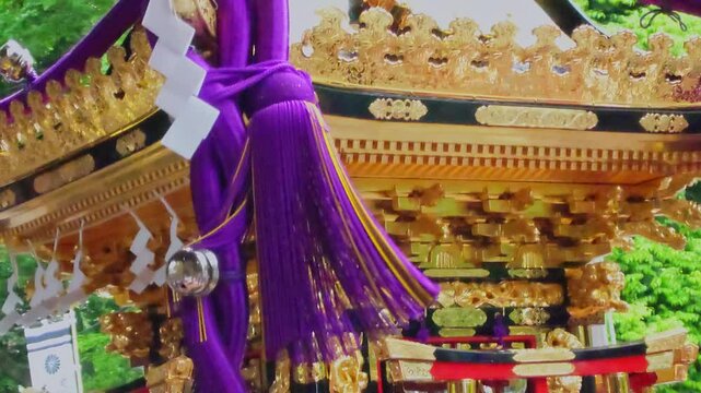 東京府中　大國魂神社　くらやみ祭の神輿　スローモーション映像