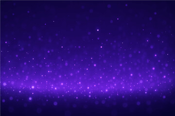 Abstract Gradient violet glowing particles background.