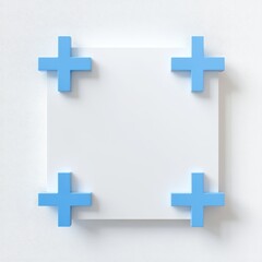 Obraz premium Hyperrealistic clinical graphic design concept in minimalist space modern environment gigapixel quality