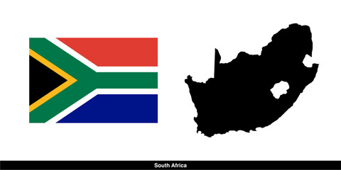 South Africa country vector map