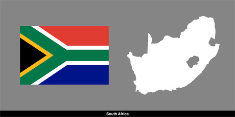 South Africa country vector map