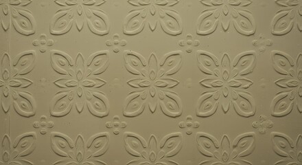 Floral Pattern Background with Subtle Texture and Earthy Tone Surface