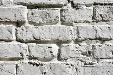 Whitewashed brick wall textured