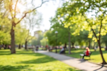 Obraz premium Relaxing in the park blurred background serenity urban nature outdoor lifestyle peaceful view